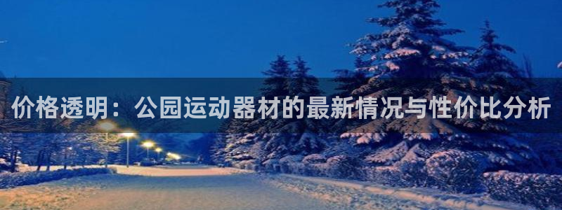 九游体育官网下载软件:价格透明:公园运动器材的最新情况与性价